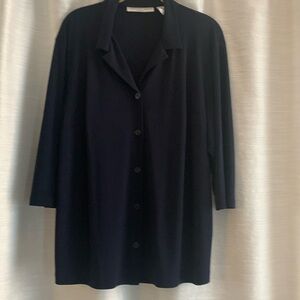 Josephine Chaus navy shirt  size 1X